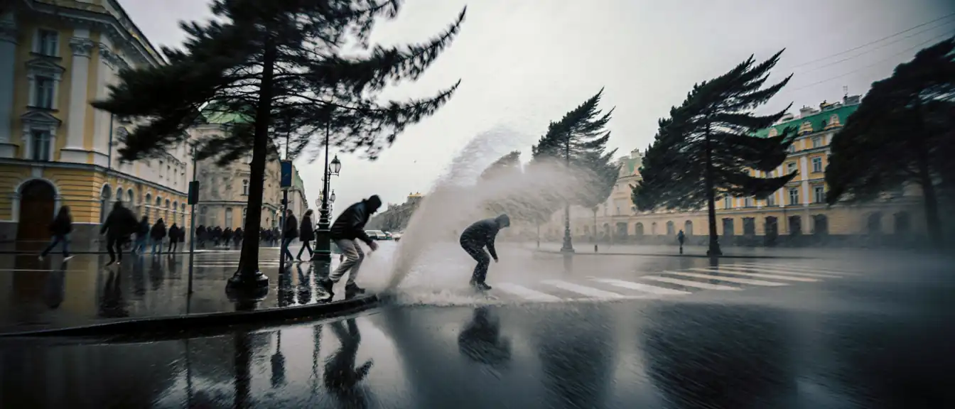 Сильный ветер и ливни прогнозируются в Москве в этот четверг